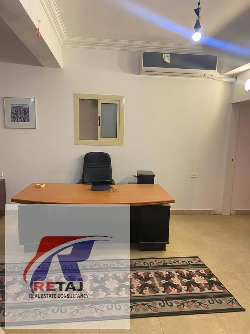 Fully furnished administrative basement for rent in New Cairo - First District, with a private entrance in a prime location . - Widok 6