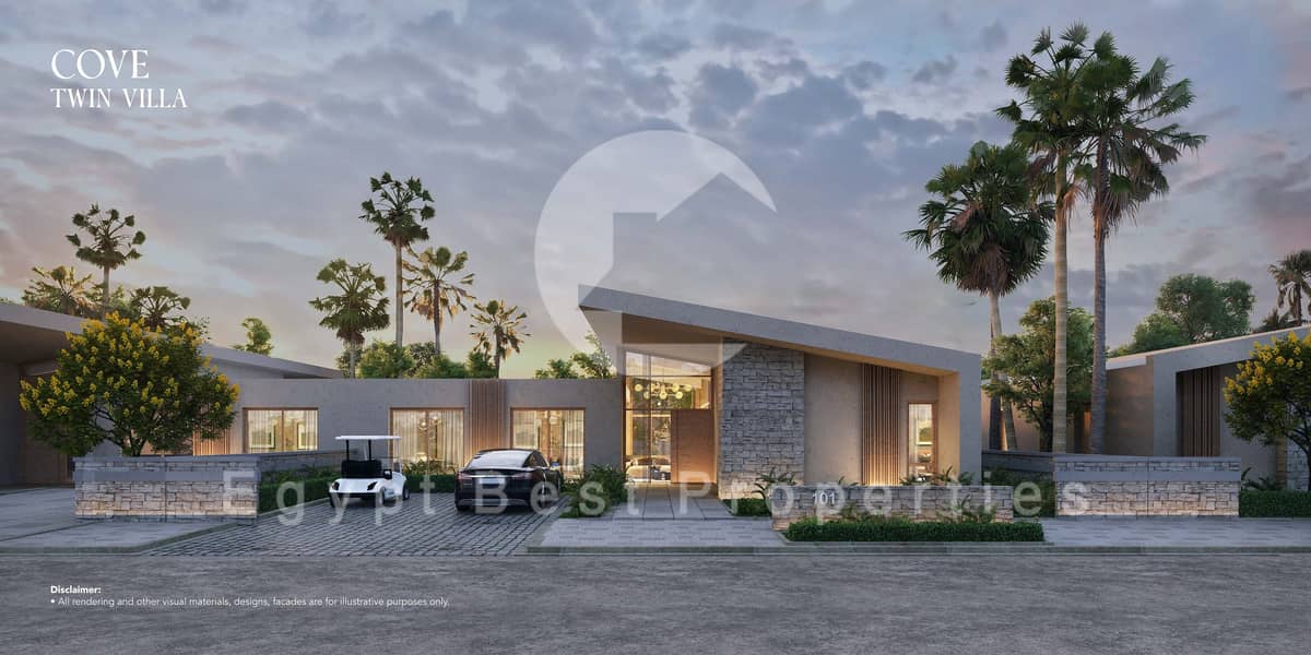 One Story Twin Villa For Sale in Caesar Sodic Ras El Hekma 5% DP - Widok 3