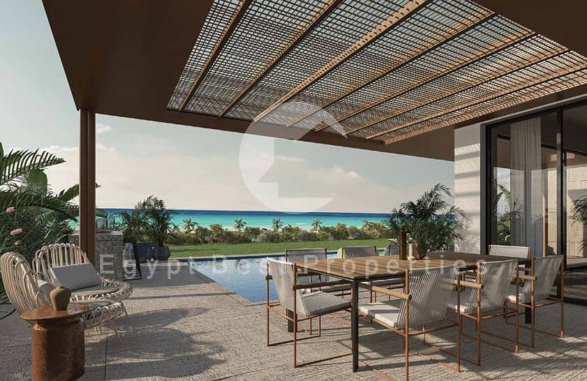 FINISHED VILLA FOR SALE SEA VIEW INST UP TO 10 YEARS IN THE MED RAS AL HEKMA FULLY FINISHED - Vista 2