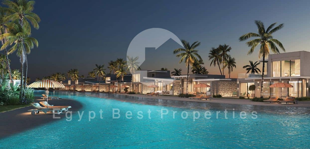 FINISHED VILLA FOR SALE SEA VIEW INST UP TO 10 YEARS IN THE MED RAS AL HEKMA FULLY FINISHED - Vista 4