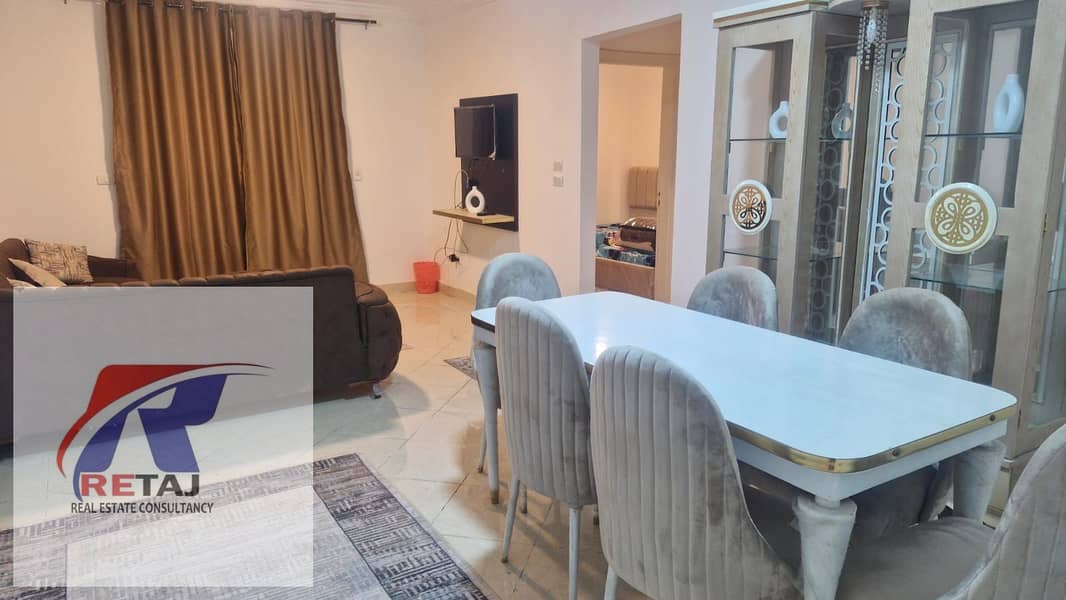 A distinctive furnished and air-conditioned apartment for rent in Gardenia City Compound, Nasr City. Excellent location within the compound, close to - Widok 6