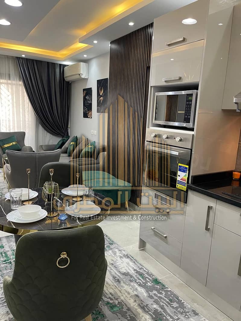 Apartment for Rent in Celia, New Capital | 74 sqm + 45 sqm Garden | Ground Floor | Fully Furnished | Fully Air-Conditioned – pohled 3