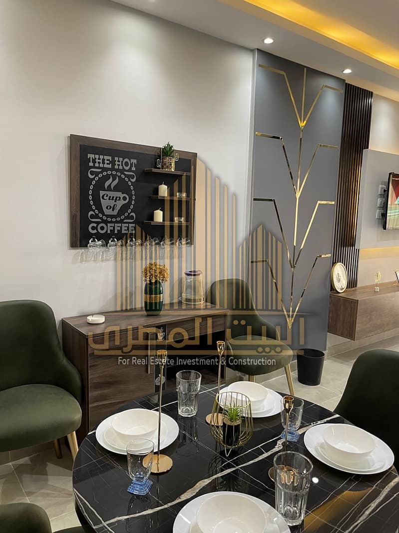 Apartment for Rent in Celia, New Capital | 74 sqm + 45 sqm Garden | Ground Floor | Fully Furnished | Fully Air-Conditioned – pohled 4