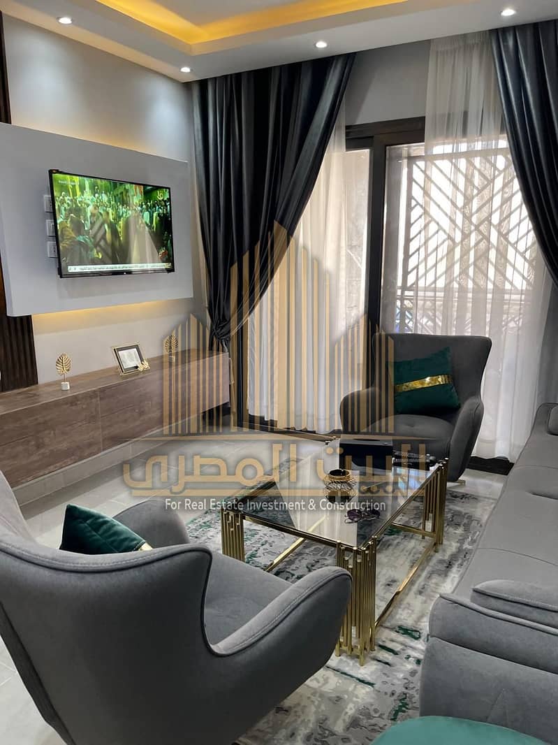 Apartment for Rent in Celia, New Capital | 74 sqm + 45 sqm Garden | Ground Floor | Fully Furnished | Fully Air-Conditioned – další