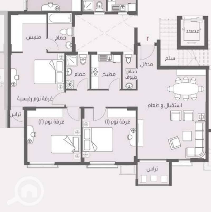118m² ground floor apartment with a 45m² garden for sale in Madinaty. Previous reservation available at the best price and longest payment period. Delivery within one year. - Bild 5