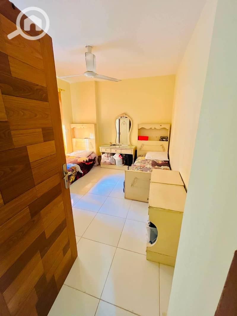 Apartment for sale in Maadi Gardens, front-facing and sea-facing view. Area: 100 sq mConsists of 2 bedrooms, reception, kitchen, bathroom, and 2 balcon – pohled 5