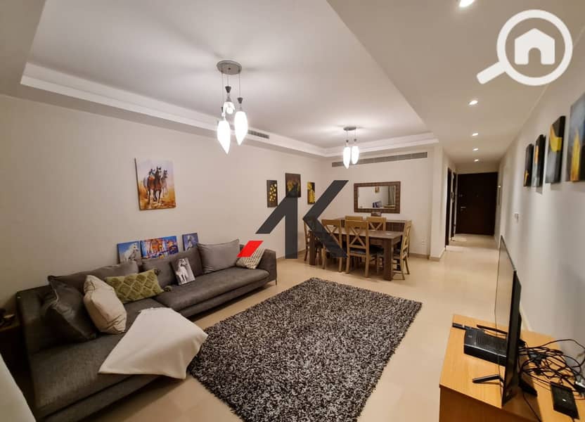 Furnished Apartment with Garden For Rent in Cairo Festival City -New Cairo - Widok 2