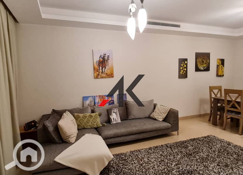 Furnished Apartment with Garden For Rent in Cairo Festival City -New Cairo - Widok 4