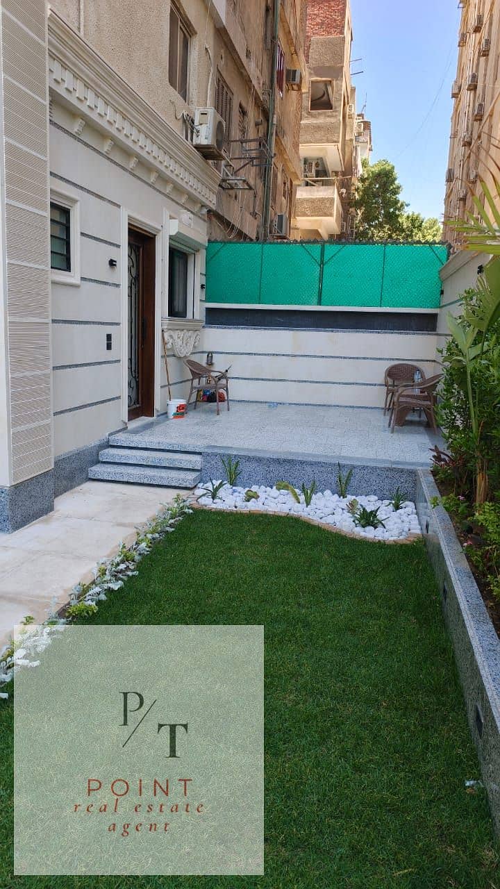 Ground floor with high-end finishing, 3 master bedrooms in Maadi, and a bathroom with a garden and a private entrance for sale. - Widok 3