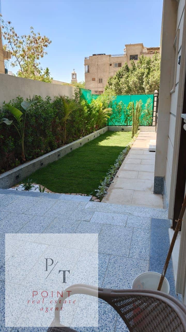 Ground floor with high-end finishing, 3 master bedrooms in Maadi, and a bathroom with a garden and a private entrance for sale. - Widok 4
