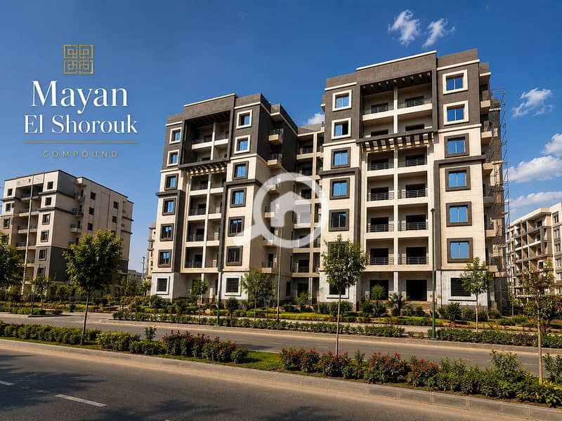 140m² apartment for sale super deluxe finishing Mayan El Sherouk compound - Widok 4