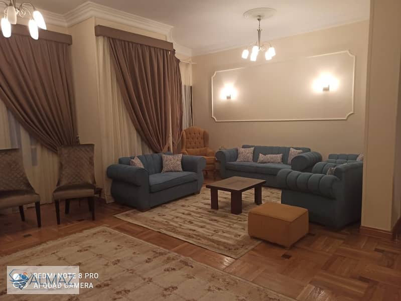 Furnished 190 sqm apartment for rent in the First District Villas, Fifth Settlement. Strategic location near main roads. - Ansicht 3