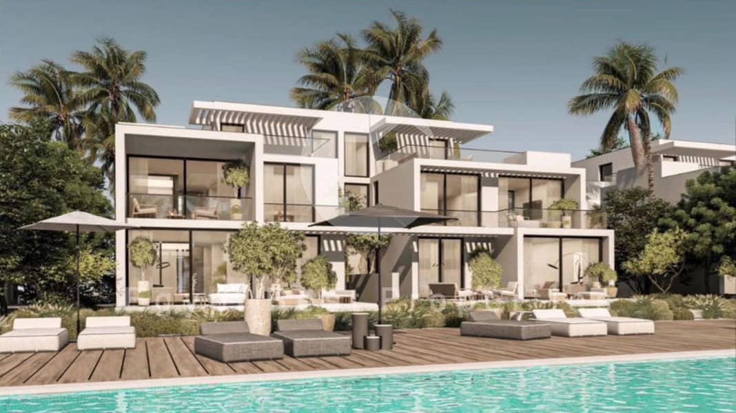 Unique Sky Villa with Private Pool on the Roof & First Row Lagoon for Sale at The Med Ras El Hekma - Vista 3