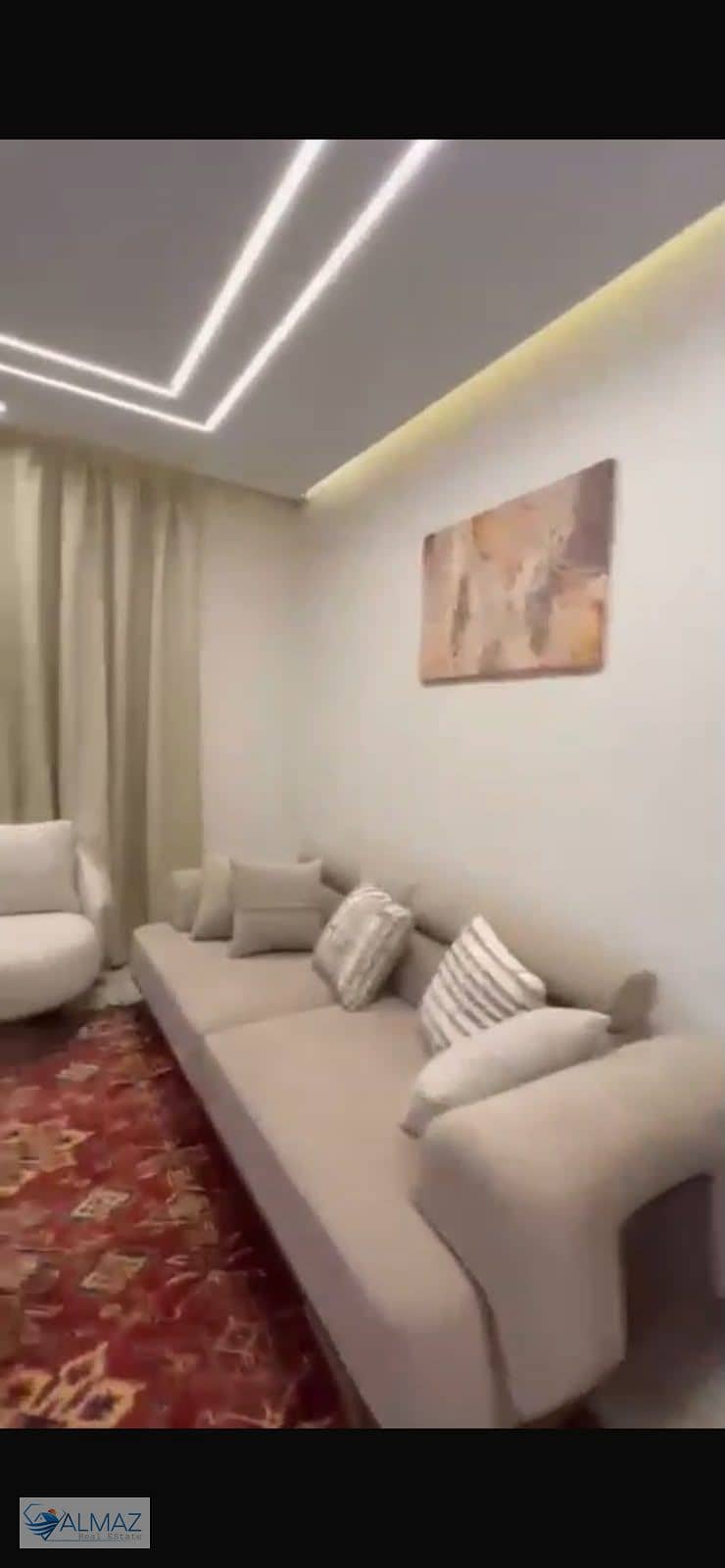 Furnished 89 sqm studio apartment for rent in South Lotus, Fifth Settlement, near Clubs Street (Nasr Axis), which connects it to North 90th Street. - Widok 2