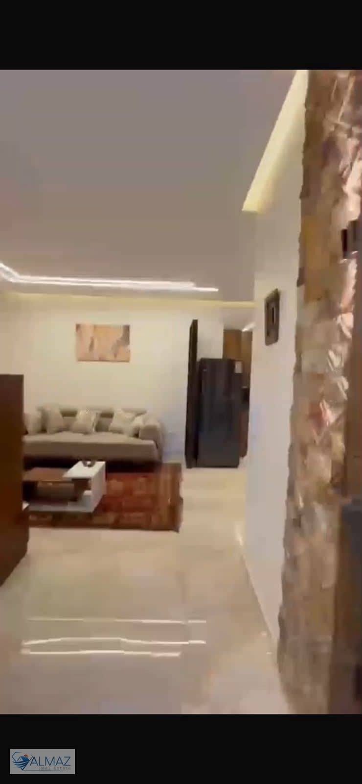 Furnished 89 sqm studio apartment for rent in South Lotus, Fifth Settlement, near Clubs Street (Nasr Axis), which connects it to North 90th Street. - Widok 5