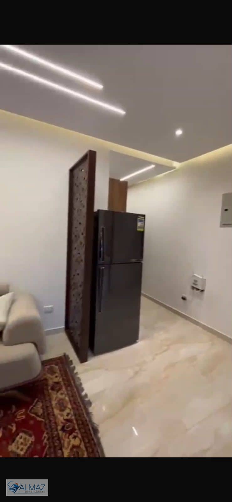 Furnished 89 sqm studio apartment for rent in South Lotus, Fifth Settlement, near Clubs Street (Nasr Axis), which connects it to North 90th Street. - Więcej