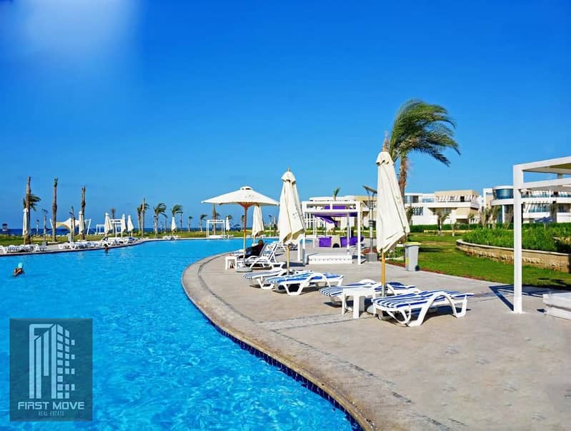 A chalet in the Marseilia Beach 5 resort in Ras El Hekma, North Coast, available with a down payment starting from just 5% and equal installments over - Mehr