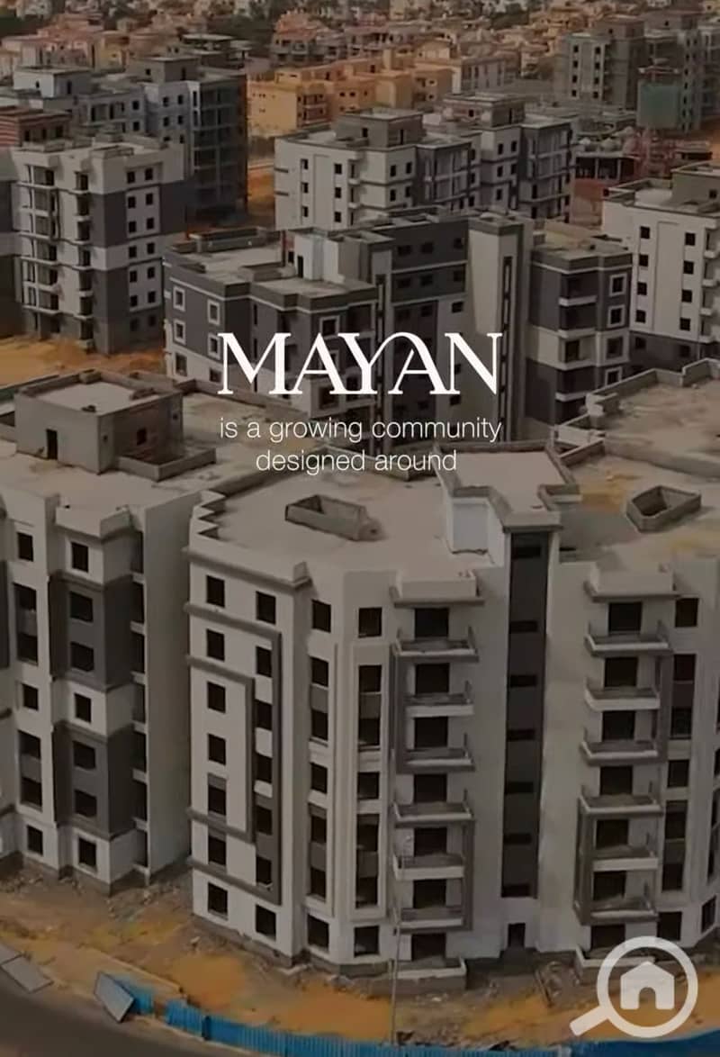 102sqm Ground Floor Apartment for Sale with 46 sqm Private Garden and 640,000 EGP Down Payment in Mayan Compound, El Sherouk, Near the British Univer - Widok 2
