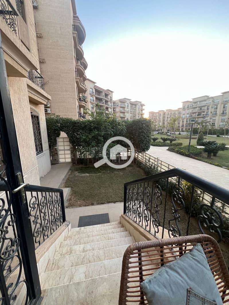 Apartment for rent with private garden 70m fully furnished super lux finishing wide garden view first use 131m 3 bedrooms in Al Rehab 2 - Phase 7 - Ansicht 4