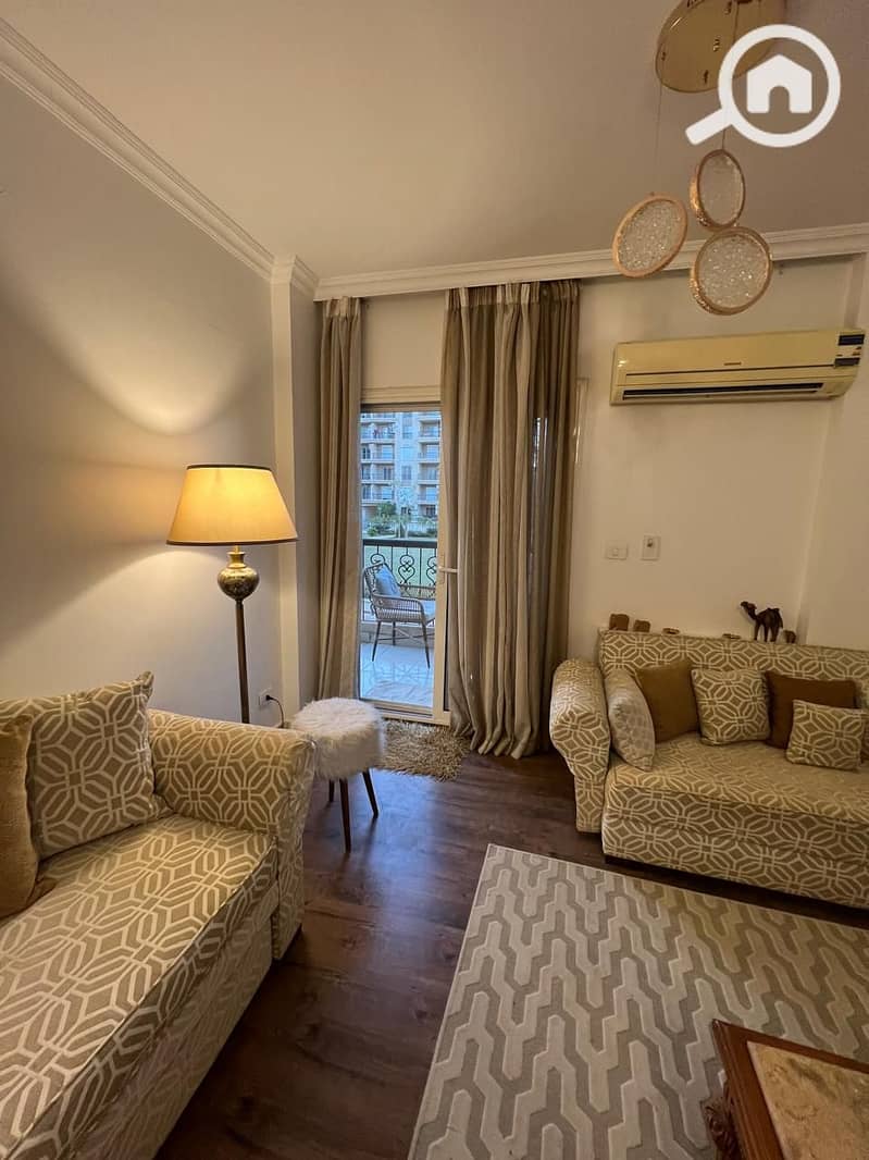 Apartment for rent with private garden 70m fully furnished super lux finishing wide garden view first use 131m 3 bedrooms in Al Rehab 2 - Phase 7 - Ansicht 5