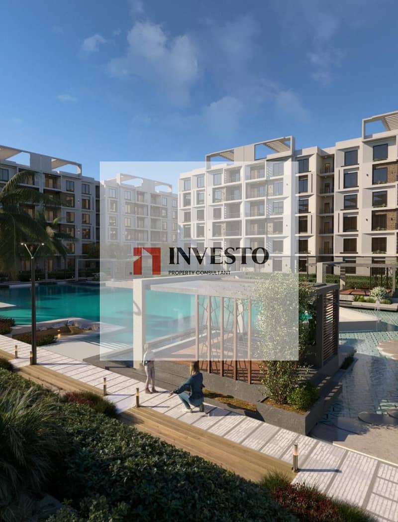 Apartment for sale in Al Obour New City, delivery in two years with installments over 7 years without interest, with payments on the main 90 axis and near Belbeis road and Al Shabab axis and the Middle Ring Road. The project has already started construction on the ground. All this with a down payment starting from 344,000, and the installment can go up to 84 months. - Aanzicht 6