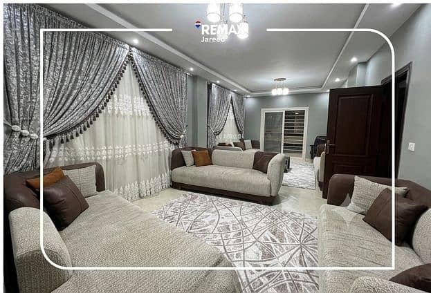 a fully furnished apartment with ACs for rent in Dar Misr Sheikh Zayed - Widok 2