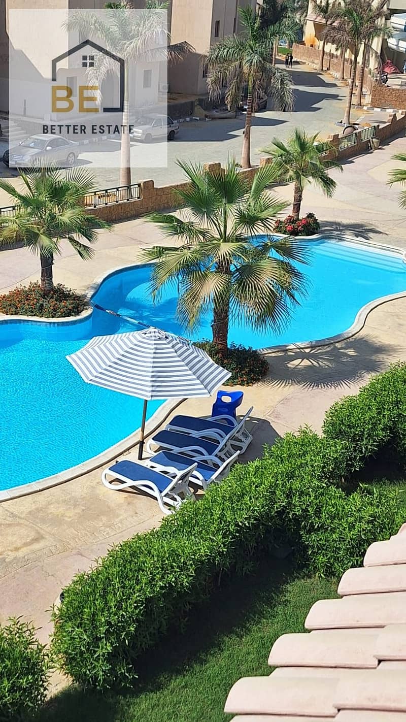 Super Lux chalet with furniture and a roof for sale in La Sirena Palm Beach - Ain Sokhna - Ansicht 2