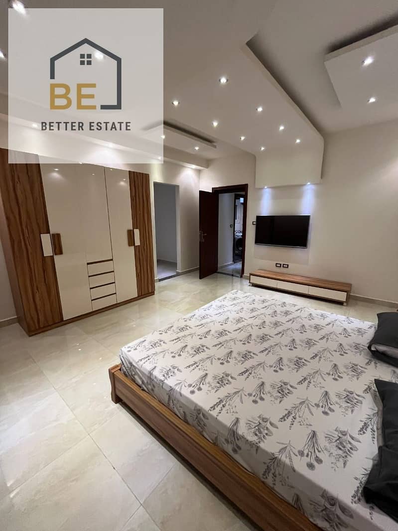 Ultra Super Lux apartment with furniture and appliances for sale in Al-Banafsaj 1 Villas - New Cairo – pohled 5