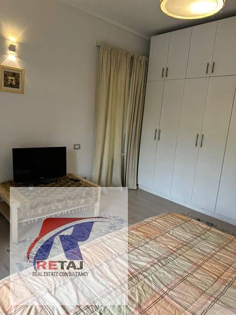 Ground floor studio with garden for rent in Palm Hills Compound – Fifth Settlement | 180 sq m | Hotel-style furnishings – pohled 4