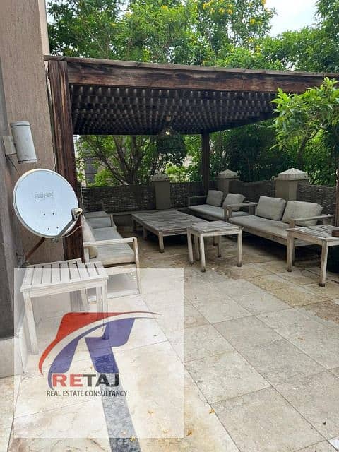 Ground floor studio with garden for rent in Palm Hills Compound – Fifth Settlement | 180 sq m | Hotel-style furnishings – pohled 5