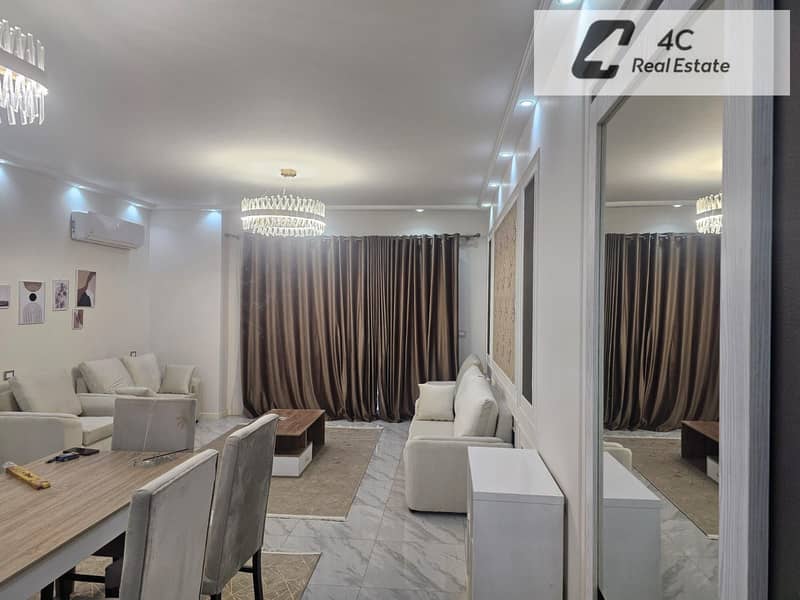 Furnished 3-bedroom apartment for rent in Al Patio Oro La Vista compound, lowest monthly rent in the compound. Open view landscape, ready to move in, - Aanzicht 6