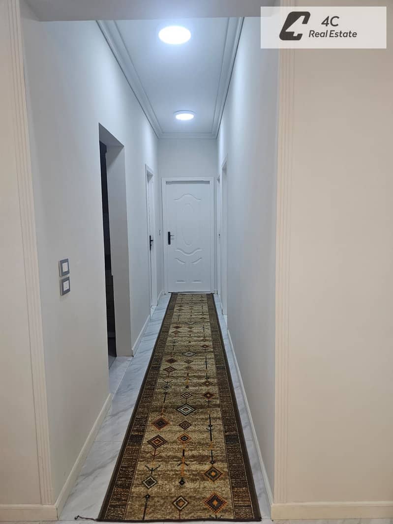 Furnished 3-bedroom apartment for rent in Al Patio Oro La Vista compound, lowest monthly rent in the compound. Open view landscape, ready to move in, - Meer