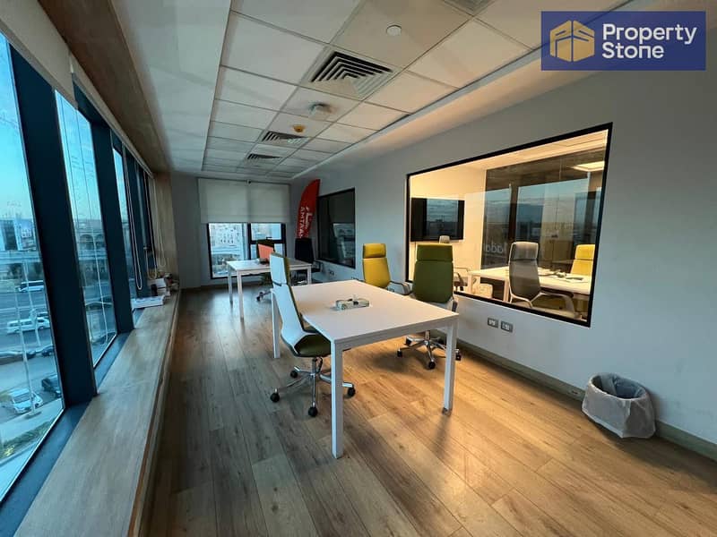 Premium Administrative Space for Rent – Panoramic Frontage on 90th Street | New Cairo - Widok 6
