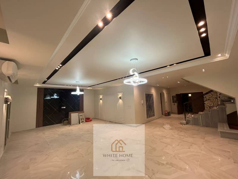 Available for rent in Al Rehab: a villa with air conditioning and a fully equipped kitchen, featuring ultra-super-luxurious finishes. Model V, consist - Ansicht 2