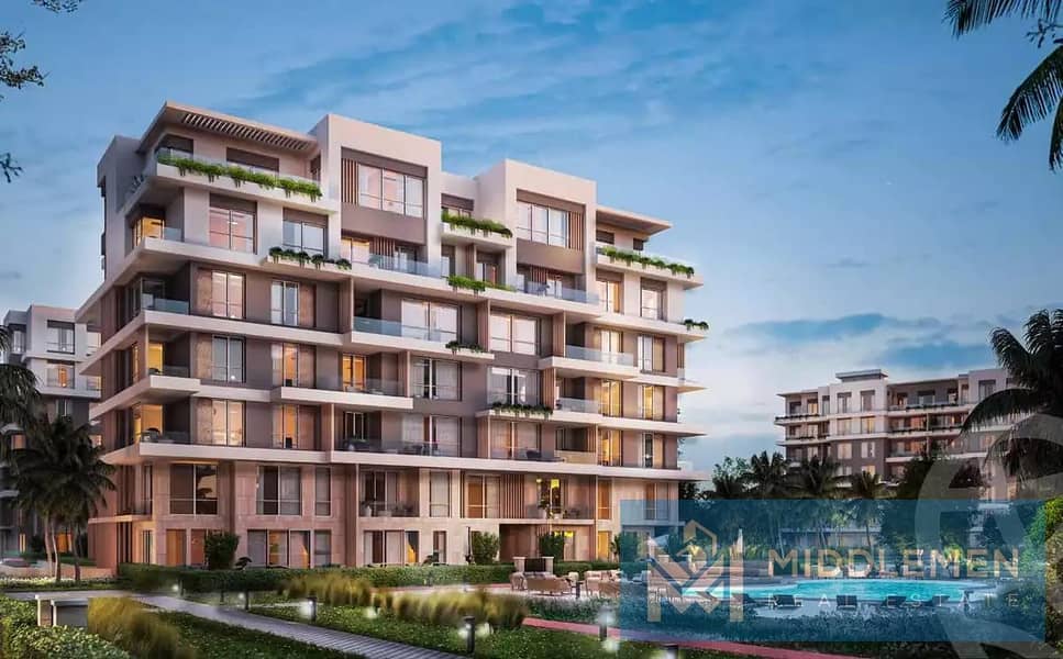 apartment 191m prime location Open View ala Villas Garden Ville ready to move hyde park new cairo - Vista 3