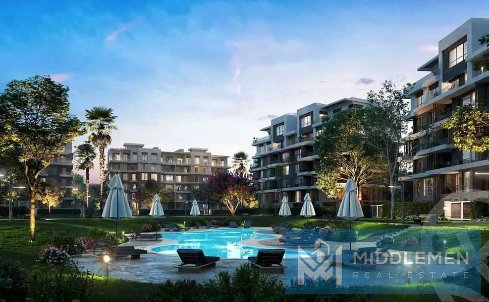 apartment 191m prime location Open View ala Villas Garden Ville ready to move hyde park new cairo - Altro
