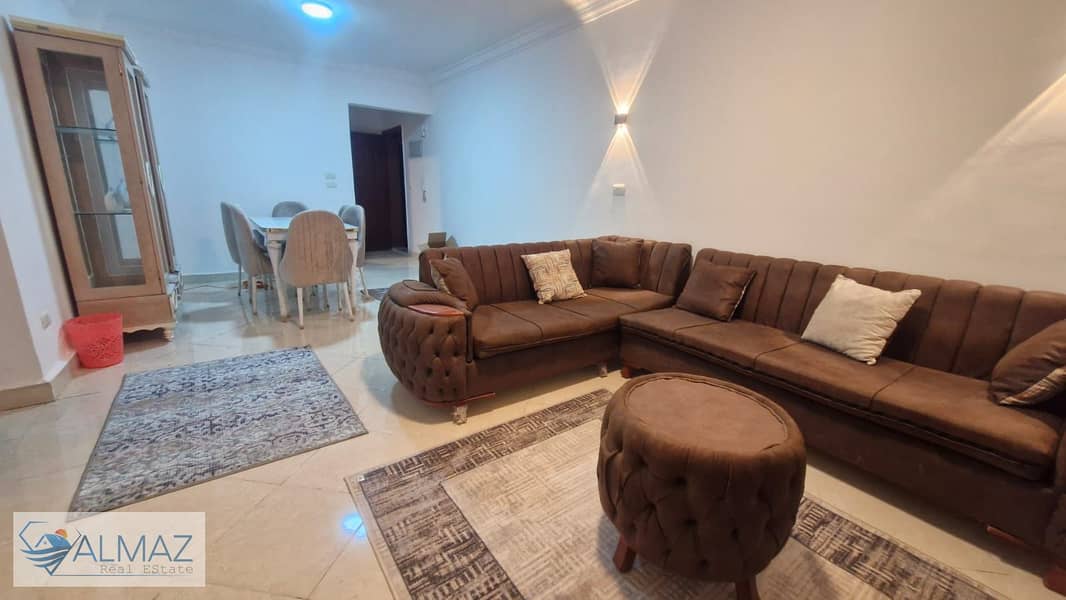 Furnished 130 sqm apartment for rent in Gardenia City Zone 11 Compound, Nasr City, near main roads. - Widok 3