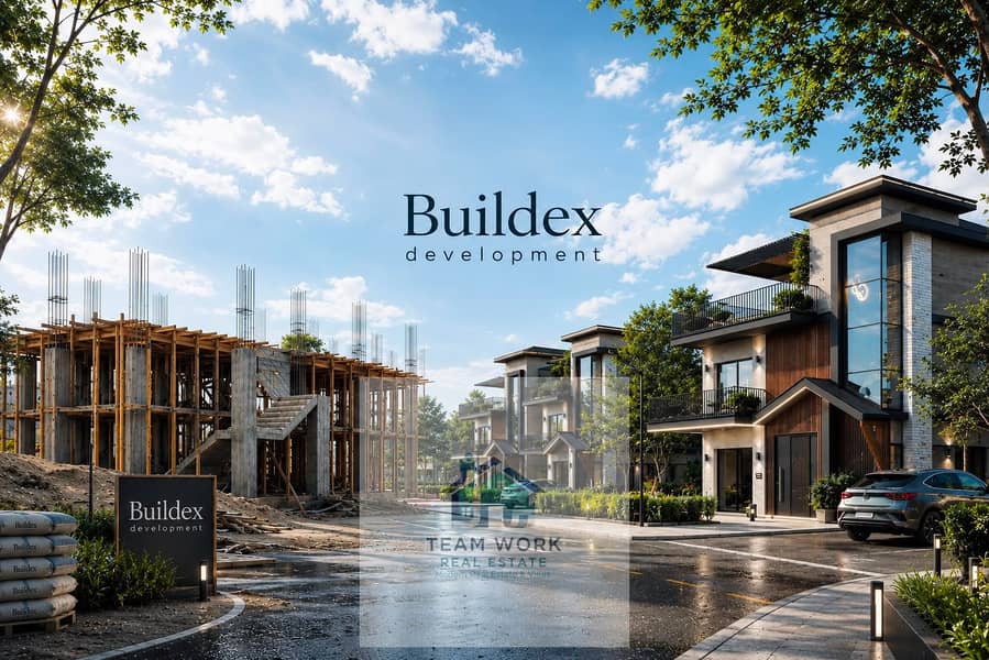 Villa for sale, standalone plot, basin 2, directly opposite Lake West, prime location in Eden Park compound, with installments over 10 years with no d - Mehr
