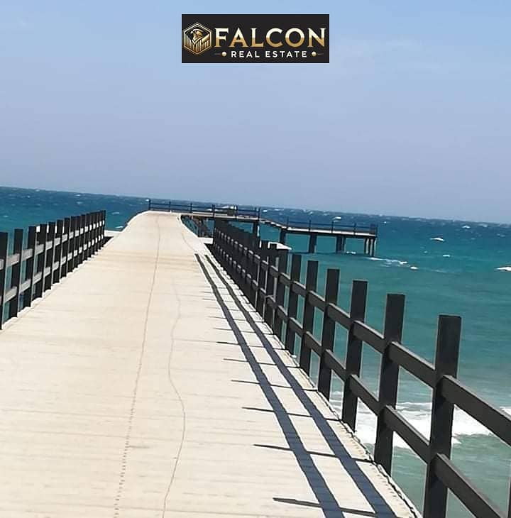 VIP Chalet, immediate delivery, fully finished, SEA VIEW, in La Vista 6 on Suez Road, with installments - Ansicht 5