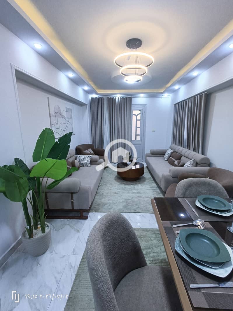 Apartment for sale with furniture and modern appliances in Al-Ajami, Alexandria, on Al-Nakhil Beach, in the heart of services and markets, next to a registered opening with full facilities. - Vista 4
