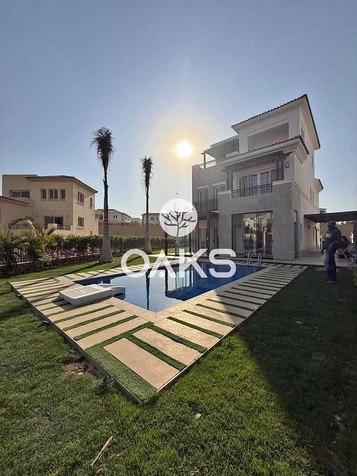 villa for sale in the heart of New Cairo - Fifth Settlement, ready for viewing, inside East shire Compound by Al Qamzi Developments. - Widok 4