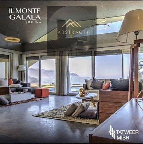 Apartment for sale 3 bedrooms 230 sqm fully finished with ACs IL Monte Galala Ain Sokhna prime location on Galala Mountain with sea view – pohled 6