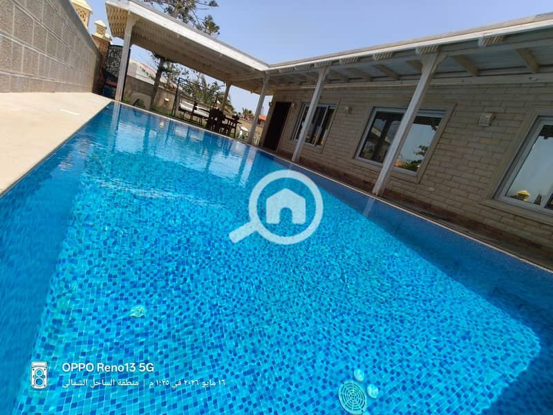 The best villa with a private pool, first row, indirect sea, in Ramses Village, North Coast, kilometer 45 - Widok 2