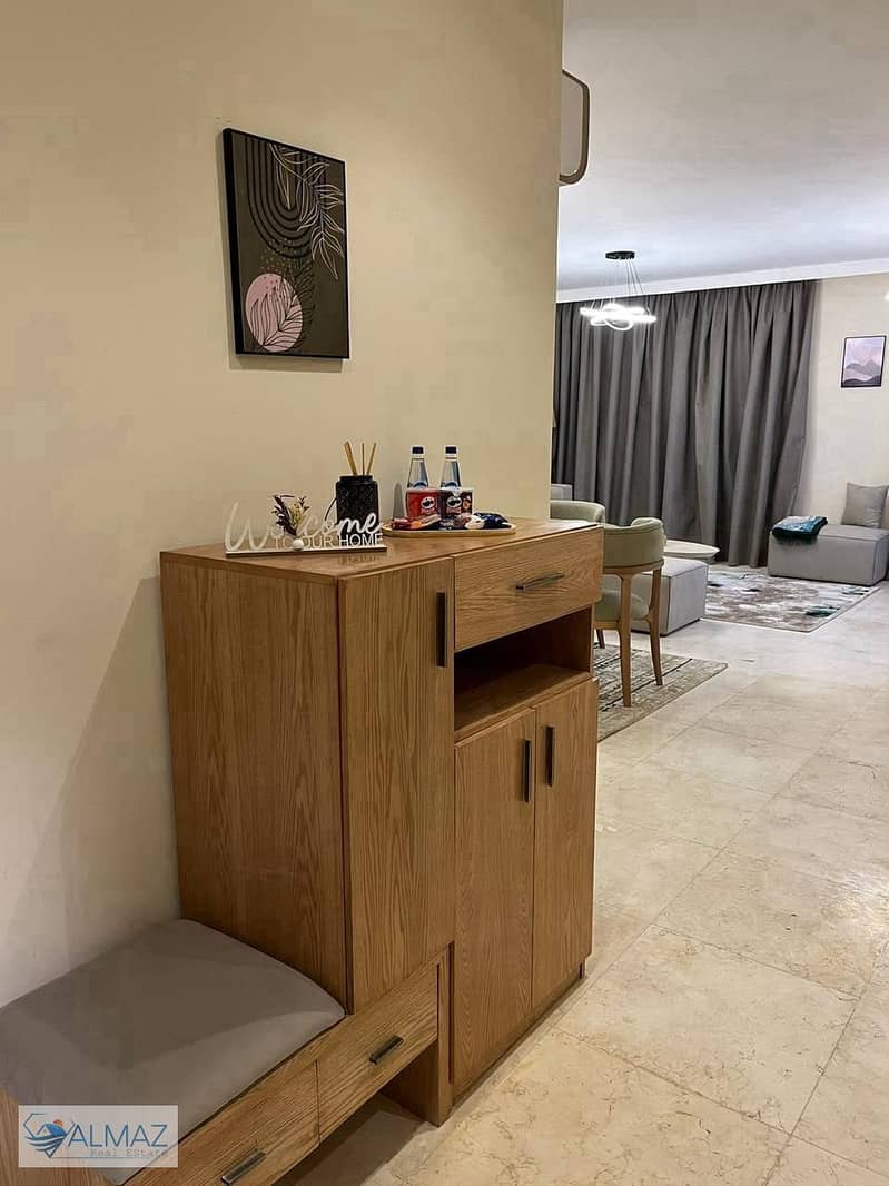 Furnished 155 sqm apartment for rent in Avenue 90 Compound, Fifth Settlement, directly opposite the American University in Cairo (AUC) and Future Univ - Mehr