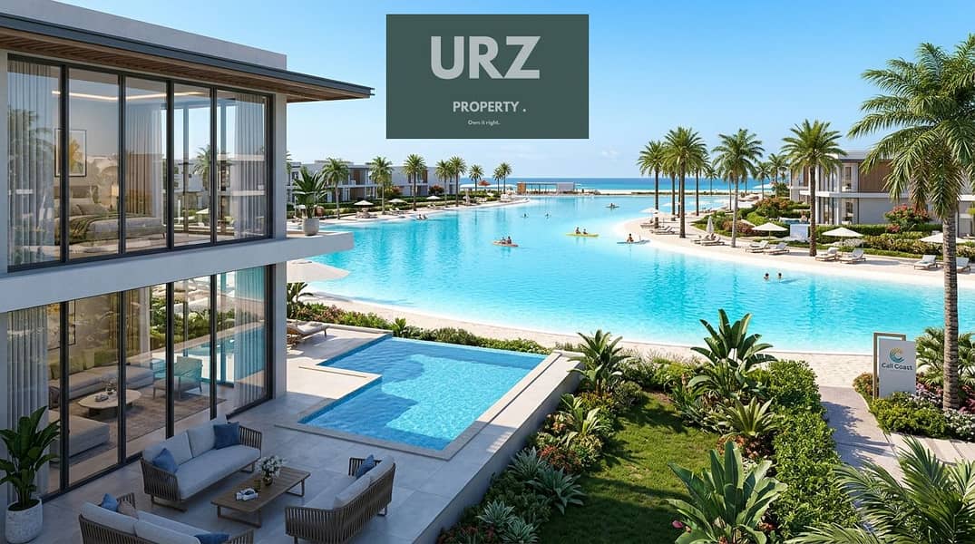 enjoy a full sea view from the ground floor and own a villa with a private pool in Marsa Baghosh near La Vista Silver Sands and Aura resorts - Widok 2