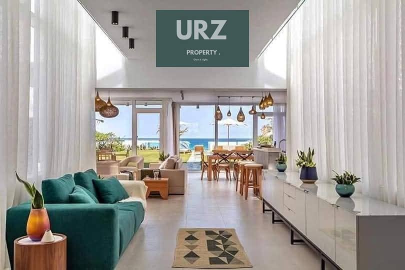enjoy a full sea view from the ground floor and own a villa with a private pool in Marsa Baghosh near La Vista Silver Sands and Aura resorts - Widok 3