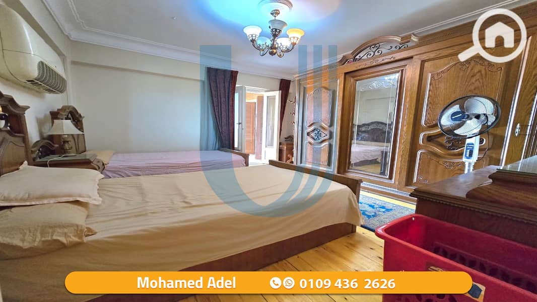 Furnished apartment for rent, 140 sqm - Montazah - Misr Construction Buildings - Fler