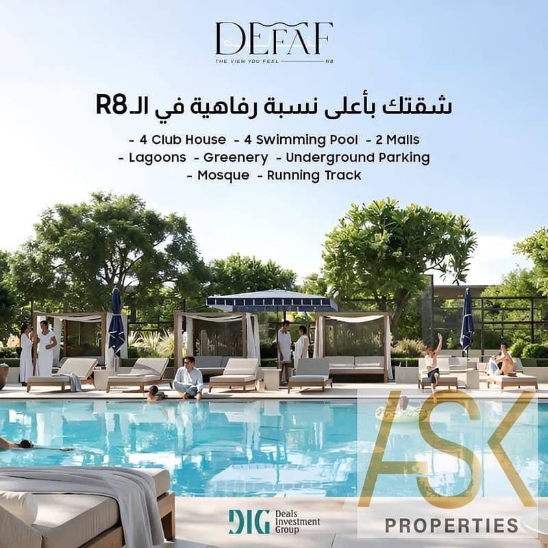 Own Your Dream Apartment with Up to 12 Years of Installments in R8's Prime Location at the First Serviced Residential Compound in the New Administrati - Ansicht 5