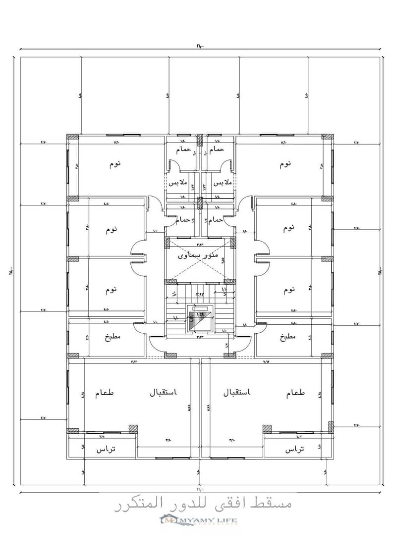 An apartment of 180m for sale in the West University area, 6th of October City, installment over 100 months or cash with a 40% discount. - Ansicht 3