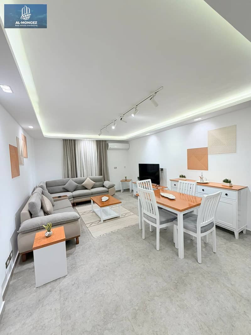 Furnished apartment for rent, hotel-style, 92 sqm, hotel finishes in Al Rehab, New Cairo settlement, New Cairo. - Ansicht 2